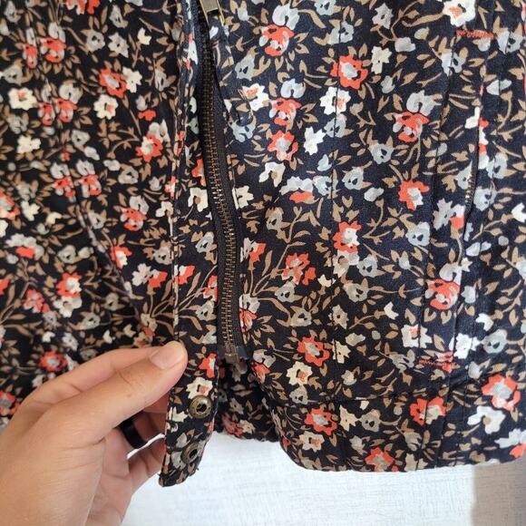 Anthropologie Hei Coat Womens 8 Floral Jacket Blazer Pockets Full Zip Collar - Picture 4 of 12